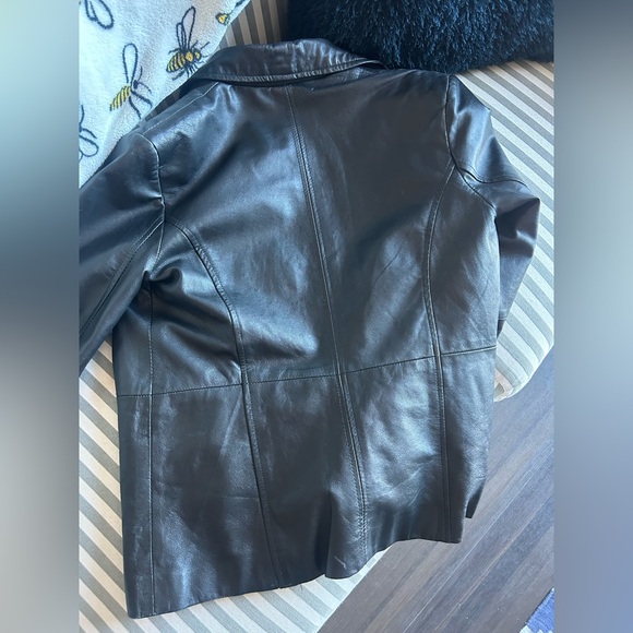 Style & Co Genuine Leather Jacket - Picture 4 of 7